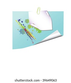 note with paperclip