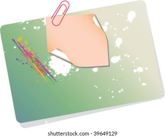 note with paperclip