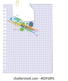 note with paperclip