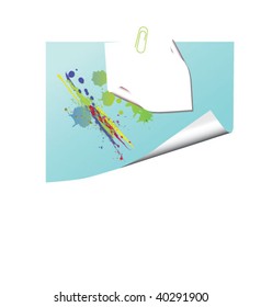 note with paperclip
