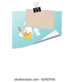 note with paperclip