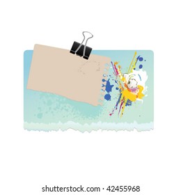 note with paperclip