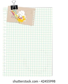 note with paperclip
