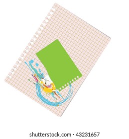 note with paperclip