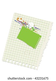 note with paperclip