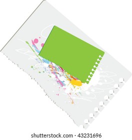 note with paperclip