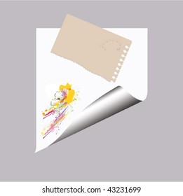 note with paperclip