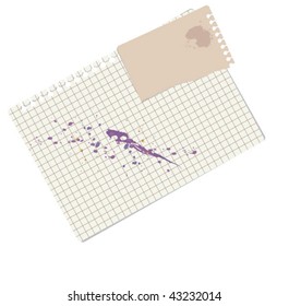 note with paperclip
