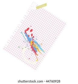 note with paperclip