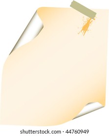note with paperclip