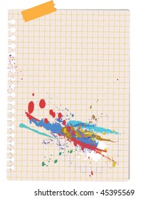 note with paperclip