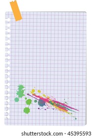 note with paperclip