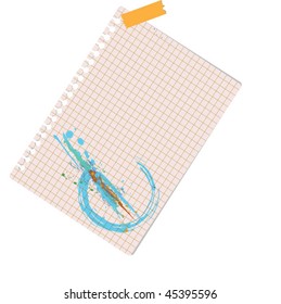 note with paperclip