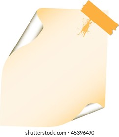 note with paperclip