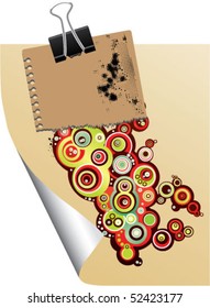 note with paperclip