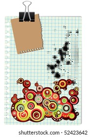 note with paperclip