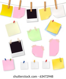 papel de notas e material de escritório