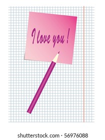 Note papers pinned and isolated on white background