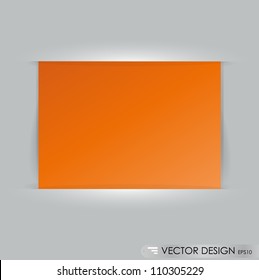 Note papers, ready for your message. Vector illustration.
