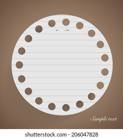 Note papers, ready for your message. Vector illustration.
