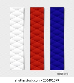 Note papers, ready for your message. Vector illustration.