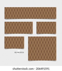 Note papers, ready for your message. Vector illustration.