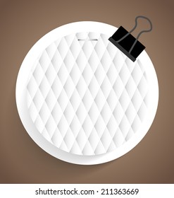 Note papers, ready for your message. Vector illustration.