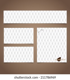 Note papers, ready for your message. Vector illustration.
