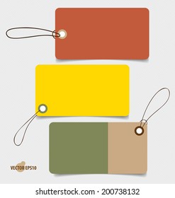 Note papers, Tag. Vintage Style template Design vector illustration.