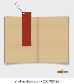 Note papers, Tag. Vintage Style template Design vector illustration.