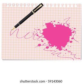 note with pen