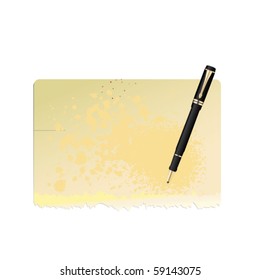 note with pen