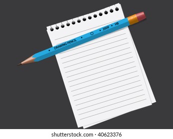note and pencil