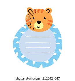 note planner tiger character icon