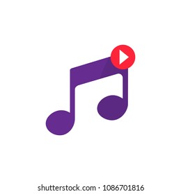 note play vector icon