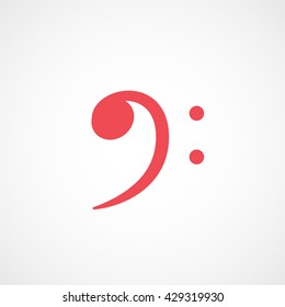 Note Red Icon On White Background