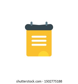 Note, reminder, paper icon vector. Flat icon illustration