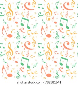 note seamless pattern