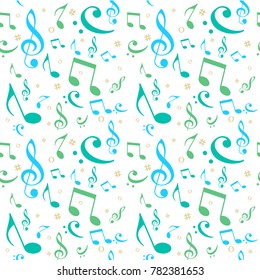 note seamless pattern