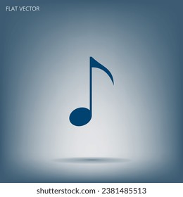 Note sign icon, vector illustration. Flat design style