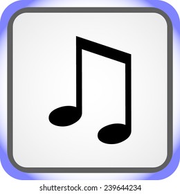 Note sign icon, vector illustration. Flat design style