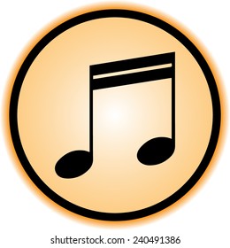 Note sign icon, vector illustration. Flat design style