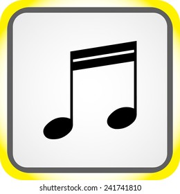 Note sign icon, vector illustration. Flat design style