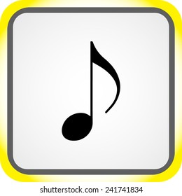 Note sign icon, vector illustration. Flat design style