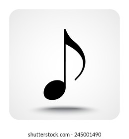 Note sign icon, vector illustration. Flat design style
