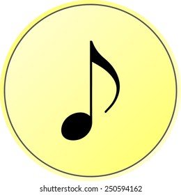 Note sign icon, vector illustration. Flat design style