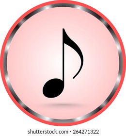 Note sign icon, vector illustration. Flat design style