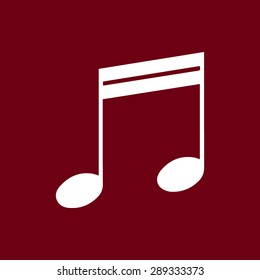 Note sign icon, vector illustration. Flat design style