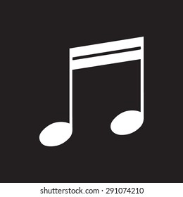 Note sign icon, vector illustration. Flat design style