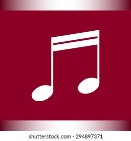Note sign icon, vector illustration. Flat design style